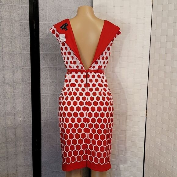 BRAND NEW CONNECTED APPAREL CAP SLEEVE SHEATH DRESS - Picture 6 of 13